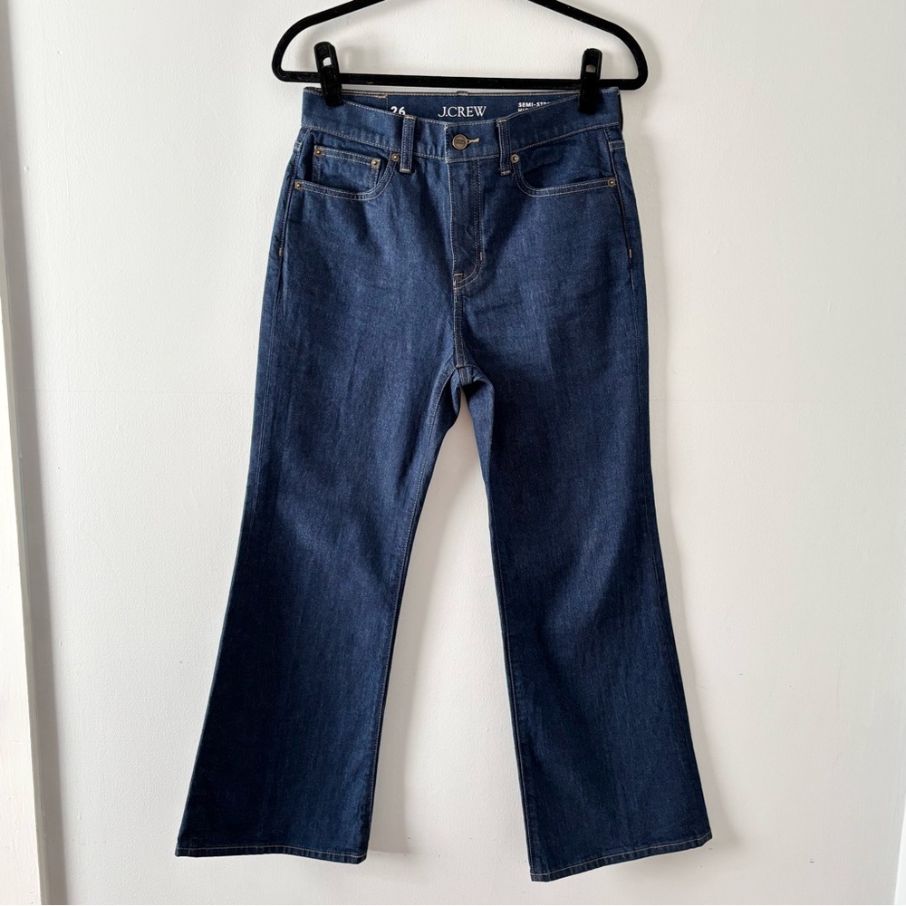 J. Crew Dark Indigo Wide-Leg Jeans - Picture 3 of 8